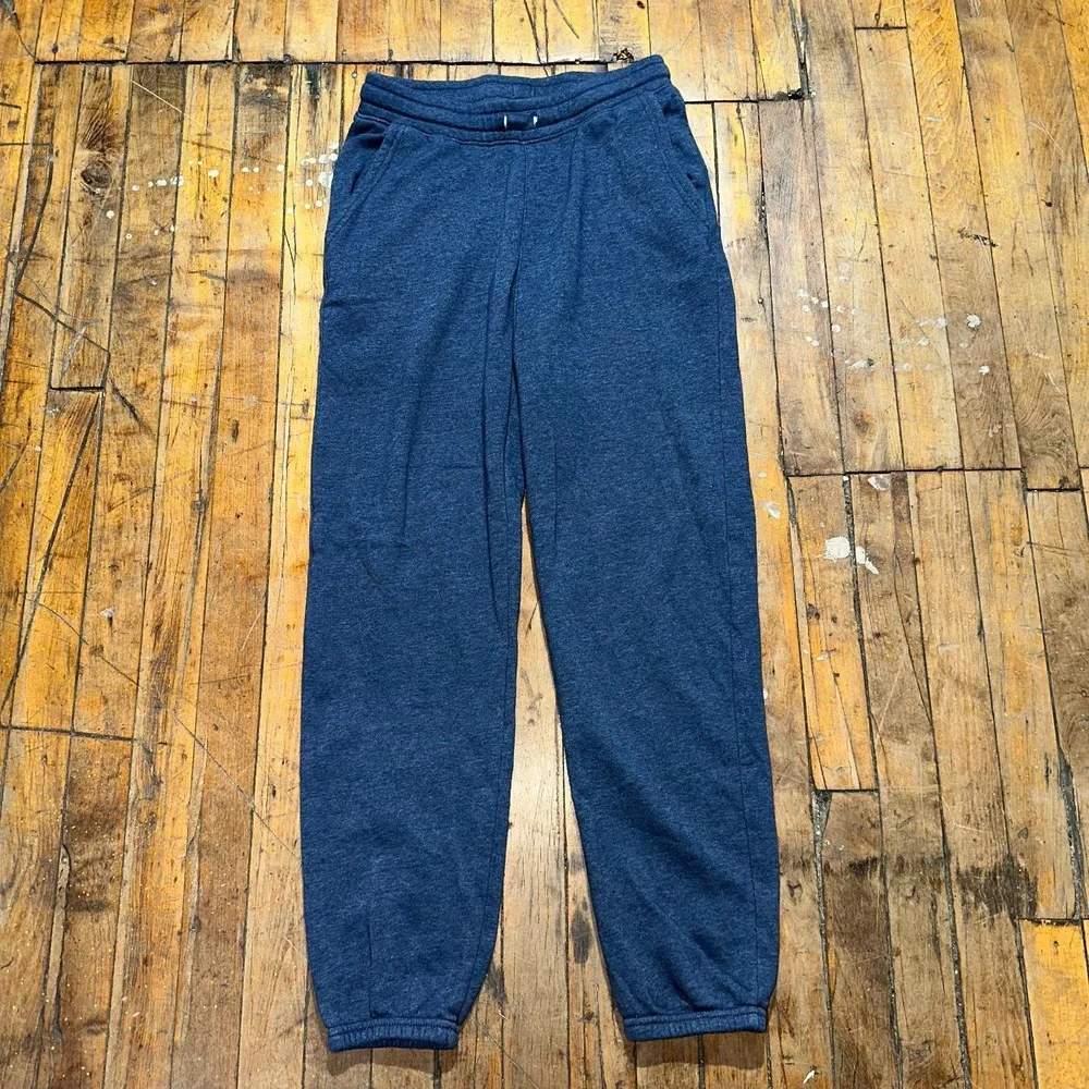Old Navy Sweatpants Boys XL Black Fleece Regular‎ Fit Elastic Waist Tapered Leg